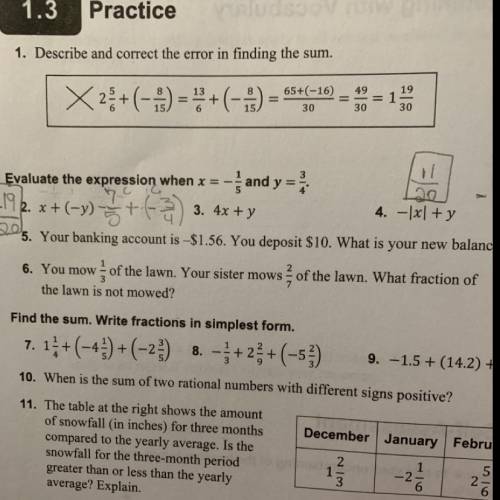 You mow 1/3 of the lawn your sister mows 2/7 of the lawn what fraction is not mowed