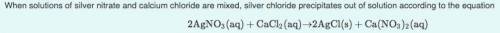 What mass of silver chloride can be produced from 1.30 L of a 0.245 M solution of silver nitrate? Th