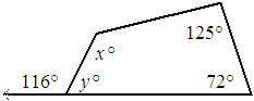 Find the missing values of the variables. The diagram is not to scale.