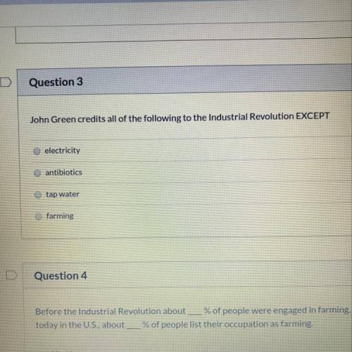 I don’t know the answer to number three. Please help