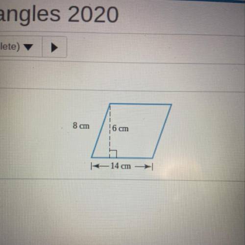 Find the area of the parallelogram