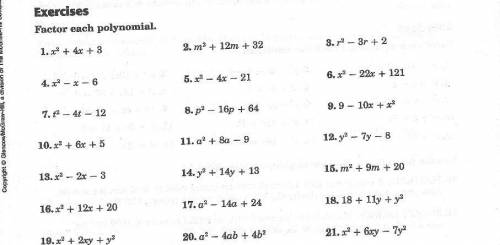 Please solve the worksheet. (factoring trinomials)
