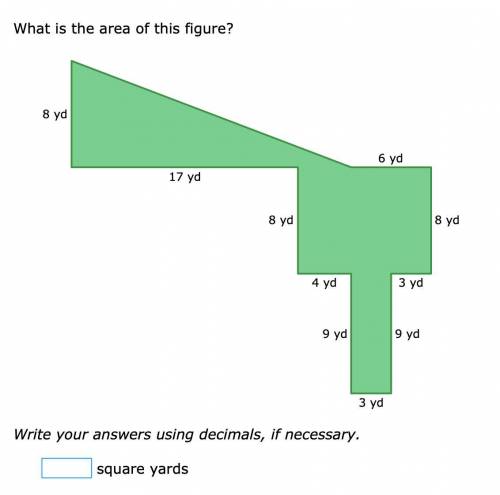 What is the area for this figure? pls help asap pls I appreciate it!