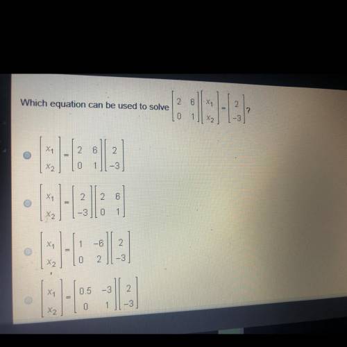 Which equation can be used to solve ? HELPPP