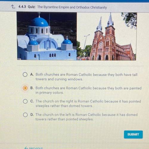 Which of these statements accurately describes the two churches shown here