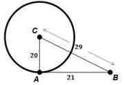 #1 Determine if AB is tangent to the circle centered at point C. Explain your reasoning. * PLZ HELP