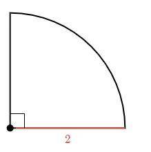 Find the area of the shape. Either enter an exact answer in terms of π or use 3.14 for π and enter y