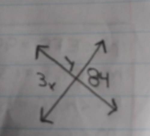 Find y and x. And for x it needs to equal 84. Then for y I don't know. HELP.