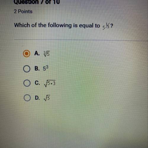 Which of the following is the correct answer