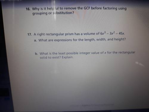 Can someone help me with only #17, B?