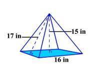 What is the volume of this square pyramid?