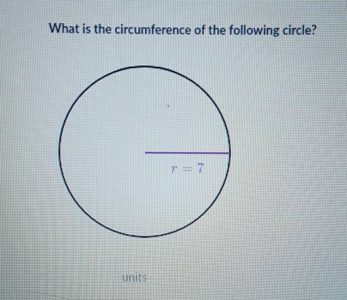 What is the circumference of the circle