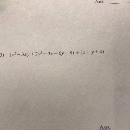 Polynomial division help PLEASE!