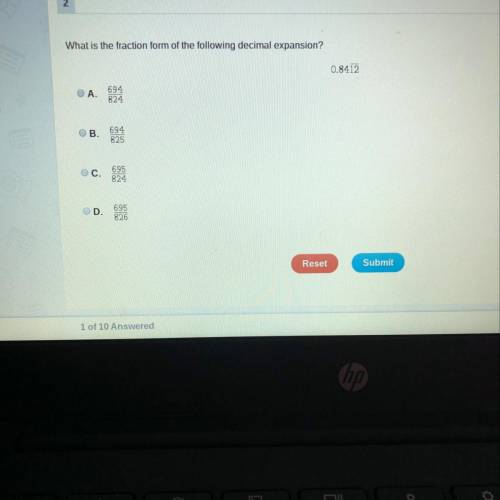 What is the fraction form of the following decimal expansion?