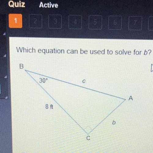 Which equation can be used to solve for b?
