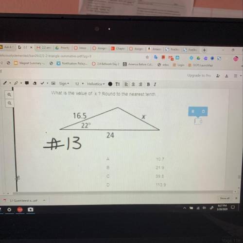 What is the value of X?