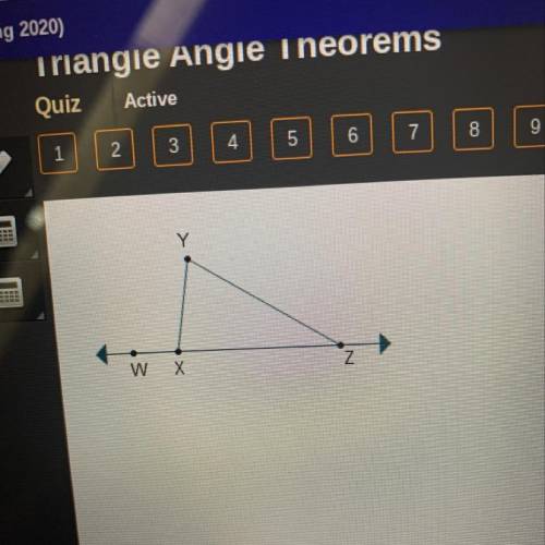 Which statement regarding the diagram is true? M< WXY= m < YXZ M < WXY< m < YZX M <