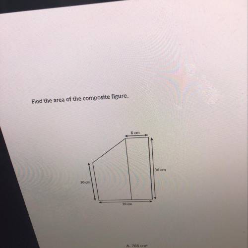 Find the area of the composite