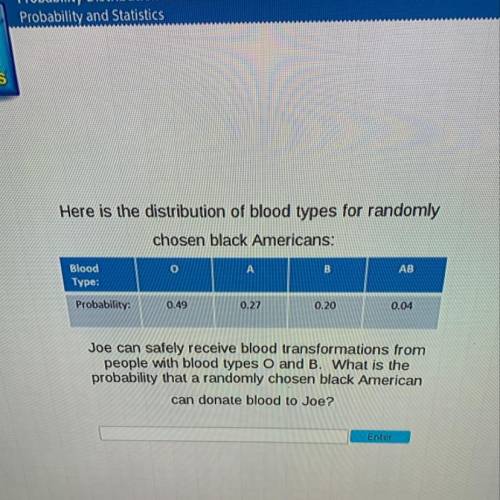 W WW Here is the distribution of blood types for randomly chosen black Americans: o А в AB ele mai b