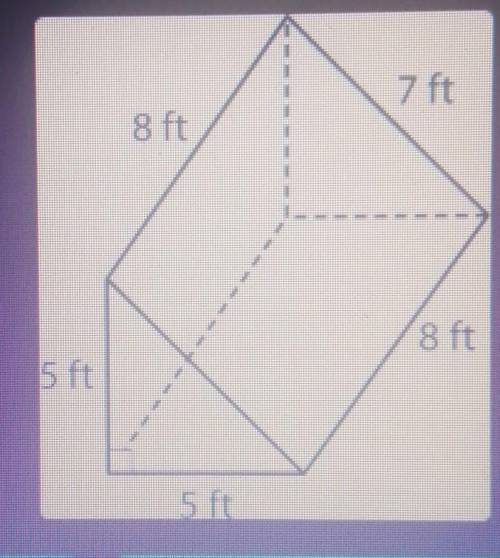 Find the surface area of the prism