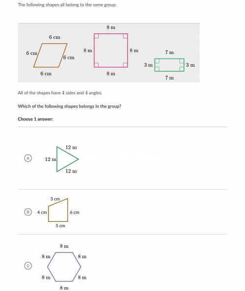 Which shapes belong in the group