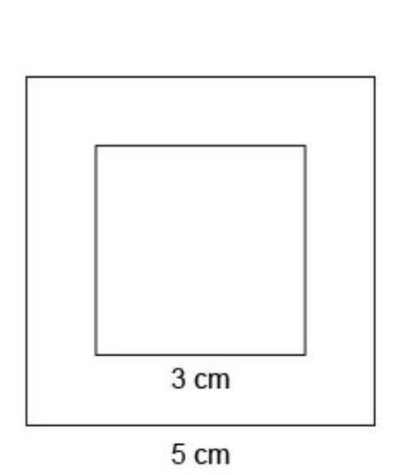 What is the probability that a point chosen at random in the given figure will be inside the smaller