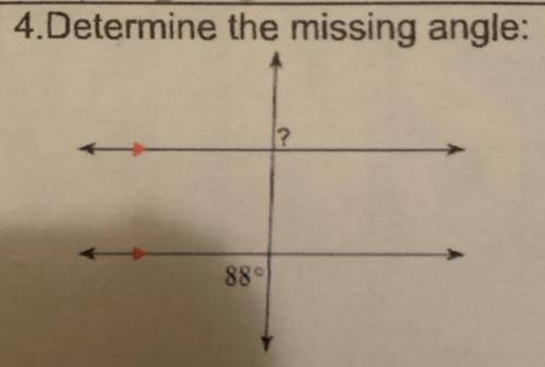Determine the missing Angle