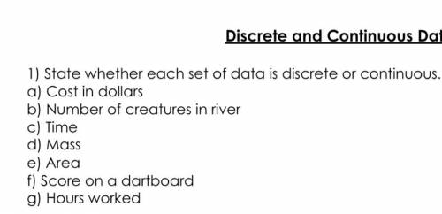 Discrete or continuous