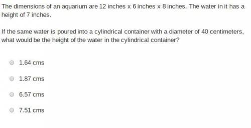 If the same water is poured into a cylindrical container with a diameter of 40 centimeters, what wou