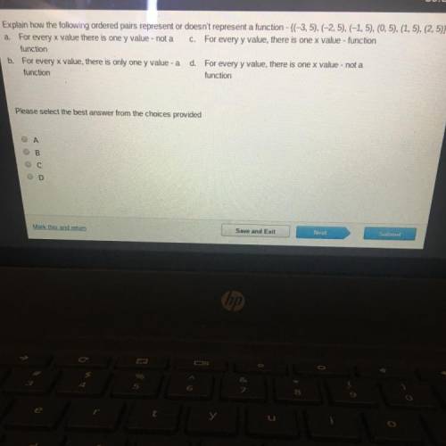 HELP FAST PLEASE  Explain how the following ordered pairs represent or doesn't represent a function