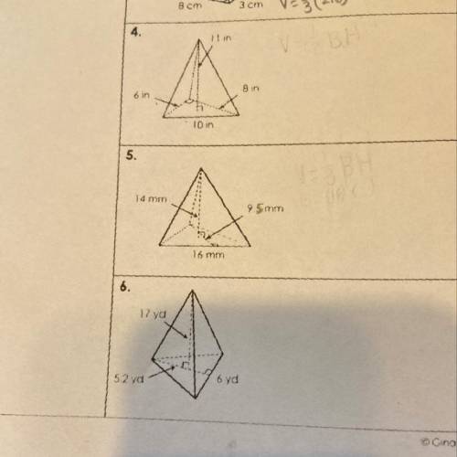 Find the volume of the pryamid