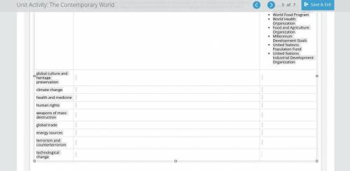 Identify the Global problem Please help  Description and UN Agency