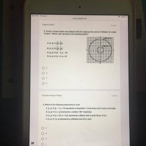 Can some one help me with Dilation rule plz