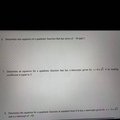 Does anybody know how to answer these questions. Please and thank you