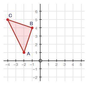 If triangle ABC is reflected over the y‐axis, reflected over the x‐axis, and rotated 180 degrees, wh