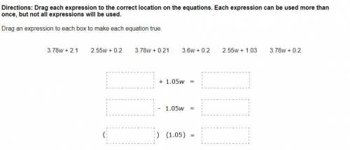 Equivalent expressions make sure to put the answers in order, just so you know when you answer