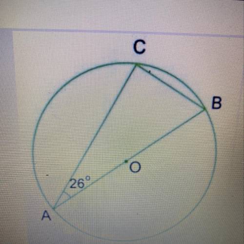 AB is a diameter of a circle, center O. C is a point on the circumference of the circle, such that C