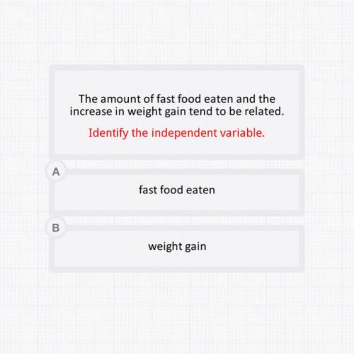 What is the independent variable?