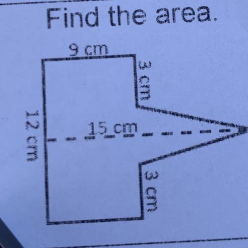 Find the area of this please help
