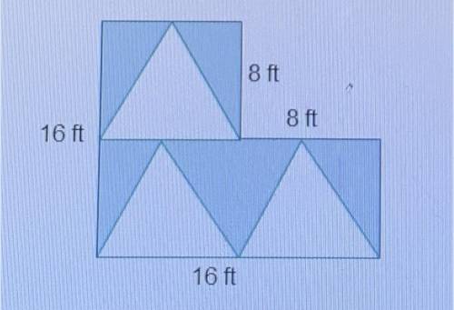 A composite figure has three congruent triangles removed from it What is the area of the shaded regi