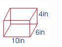 Surface area of this rectangluar solid WITHOUT a top