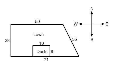 brainliest NEED HELP PLZ Wendell is designing the layout of the backyard behind his new home. He wan