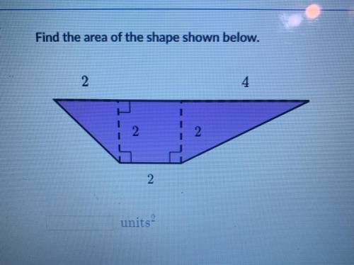 What’s the area of this shape below