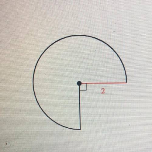 Find the area of the shape. Either enter an exact answer in terms of or use 3.14 for and enter your