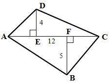 Find the area of the following polygons: Given: AC=12 PLS SEND HELPPPP