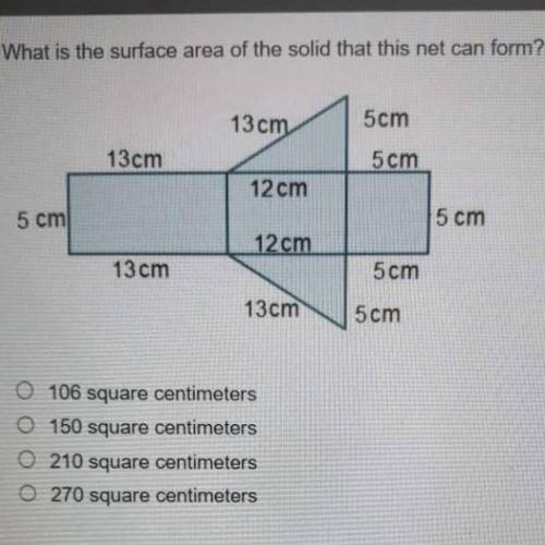 What is the surface area of this solid