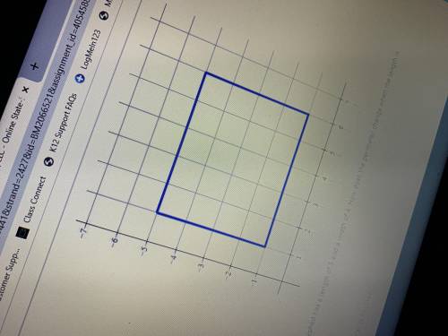 The rectangle graphed has a length of 5 and a width of 4 how does the perimeter change when the leng