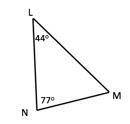 Which of the following is a true statement about the triangle below? * A. It is an isosceles triangl