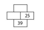 Find two numbers that complete the image below such that the middle two bricks sum to the bottom bri