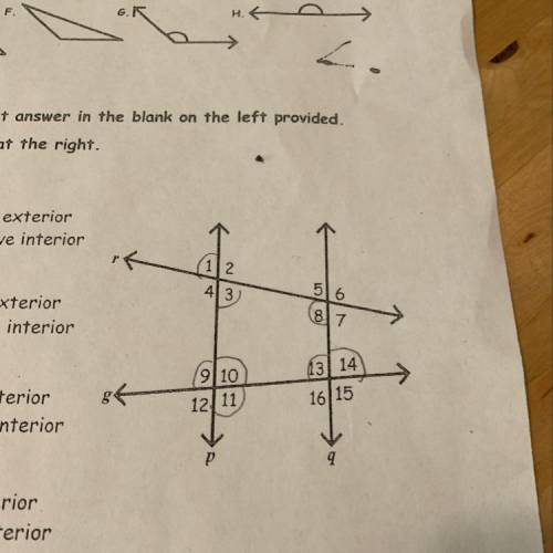 Given p || q and m 3 =75 degrees, find m 5